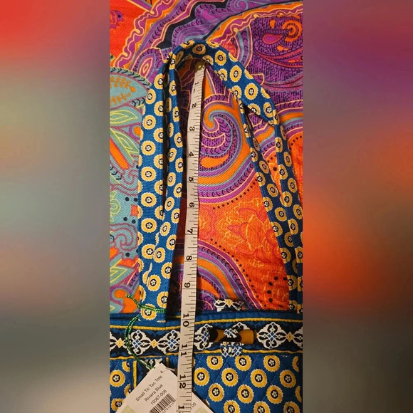 Vera Bradley Retired Small Tic Tac Tote Riviera Blue Travel Bag NWT - Picture 14 of 15